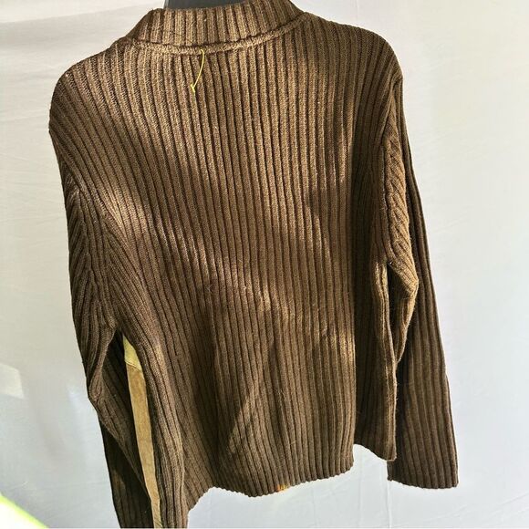 Vintage Faded Glory Brown Ribbed Sweater - Picture 6 of 6